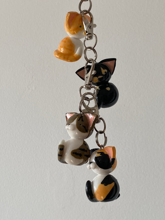 Custom cat keychain