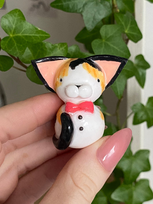 Elegant custom cat figurine